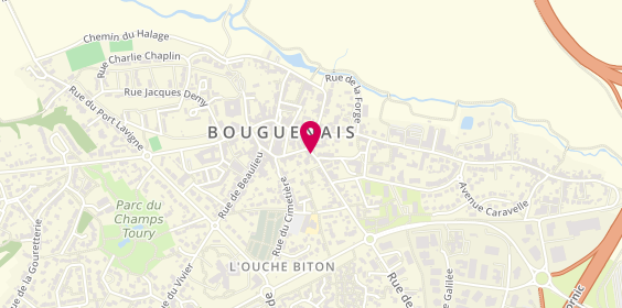 Plan de Pharmacie du Bourg, 2 Rue de Bellevue, 44340 Bouguenais