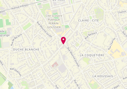Plan de Pharmacie de la Croix de Reze, 3 Rue de la Chesnaie, 44400 Rezé