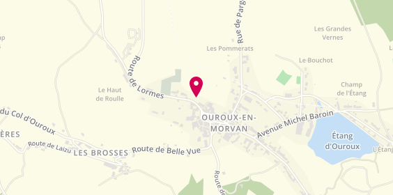Plan de Pharmacie d'Ouroux en Morvan, 5 Rue Principale, 58230 Ouroux-en-Morvan