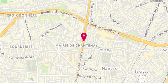 Plan de Pharmacie de la Mairie de Chantenay, 2 Boulevard de l'Egalite, 44100 Nantes