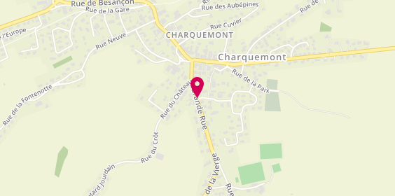 Plan de Pharmacie Chapitaux Chambon, 33 Rue Grande Rue, 25140 Charquemont