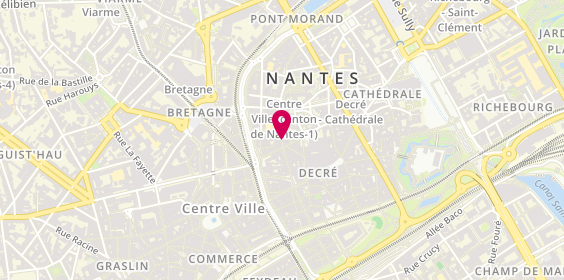 Plan de Pharmacie Fournel, 2 Rue Saint Léonard, 44000 Nantes