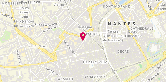 Plan de Pharmacie de Bretagne, 13 Rue de Budapest, 44000 Nantes