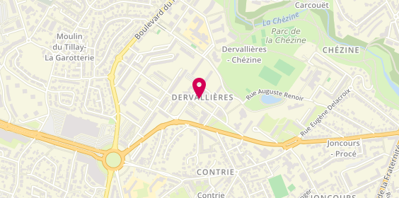 Plan de Pharmacie des Dervallieres, Place des Dervallières, 44100 Nantes