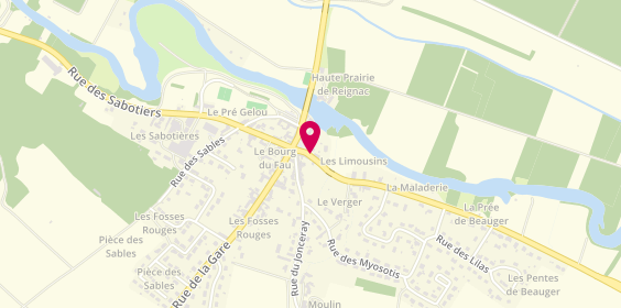 Plan de Pharmacie du Bourg du Fau, 15 Place du Bourg du Fau, 37310 Reignac-sur-Indre
