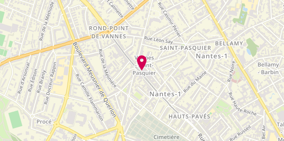 Plan de Pharmacie des Hauts Pavés, 90 Rue des Hauts Pavés, 44000 Nantes