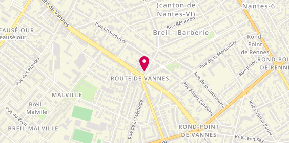 Plan de Pharmacie Sainte Thérèse, 3 Place Alexandre Vincent, 44100 Nantes