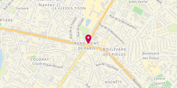 Plan de Pharmacie du Rond Point de Paris, 2 Boulevard Jules Verne, 44300 Nantes