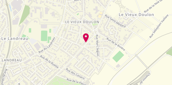 Plan de Pharmacie du Vieux Doulon, 197 Boulevard Auguste Péneau, 44300 Nantes