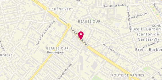 Plan de Pharmacie Besnier, 95 Route de Vannes, 44800 Saint-Herblain