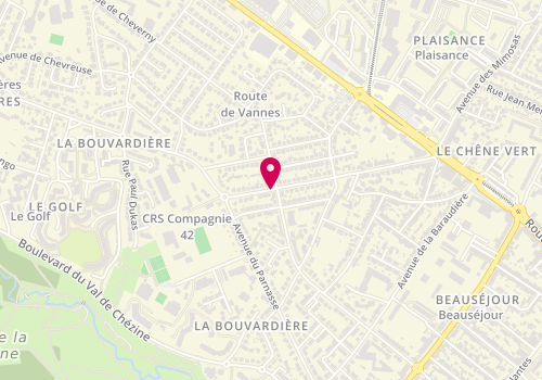 Plan de Pharmacie Renaud Chollet, 53 Avenue de la Bouvardiere, 44800 Saint-Herblain
