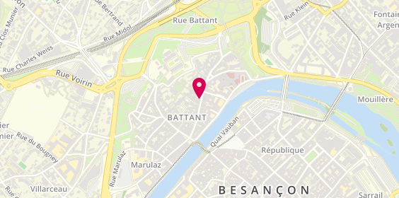 Plan de Pharmacie de Battant, 41 Rue Battant, 25000 Besançon