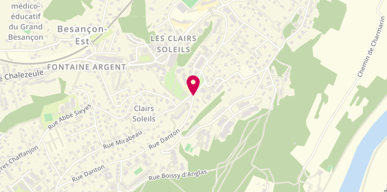 Plan de Pharmacie de Bregille, 58 Rue Danton, 25000 Besançon