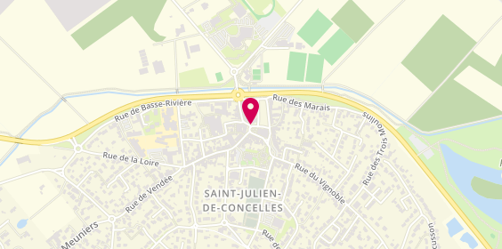 Plan de Pharmacie de l'Europe, 30 Place de l'Europe, 44450 Saint-Julien-de-Concelles