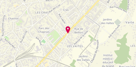 Plan de Pharmacie Lhosmot, 118 Rue de Belfort, 25000 Besançon