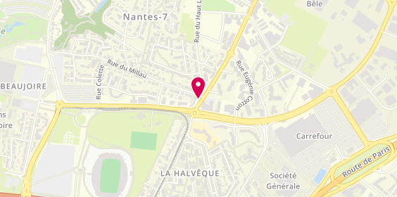 Plan de Pharmacie de la Beaujoire, 7 Route de Carquefou, 44300 Nantes