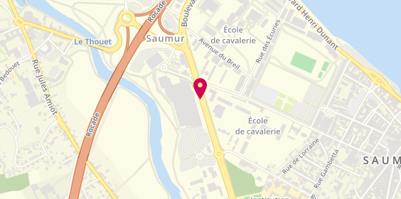 Plan de Pharmacie du Thouet, Centre Commercial 
51 Boulevard de Lattre de Tassigny, 49400 Saumur