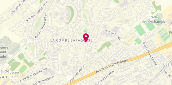Plan de Pharmacie de la Combe Saragosse, 1 Rue Pierre Joseph Briot, 25000 Besançon