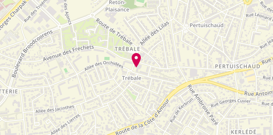 Plan de Pharmacie de la Trébale, Centre Commercial la Trebale
2 Allée des Marguerites, 44600 Saint-Nazaire