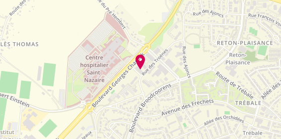Plan de Pharmacie de la Chesnaie, 5 Rue des Troènes, 44600 Saint-Nazaire