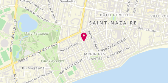 Plan de Pharmacie des Jardins, 12 Place Athanase Laborde, 44600 Saint-Nazaire