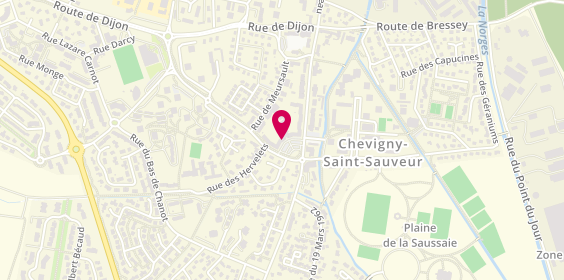 Plan de Pharmacie Centrale, 14 Place de la Liberte, 21800 Chevigny-Saint-Sauveur