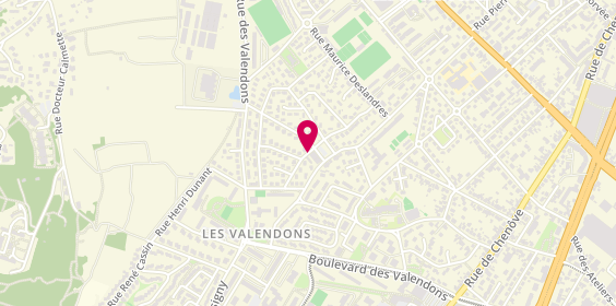 Plan de Pharmacie des Valendons, 3 Rue Léo Lagrange, 21000 Dijon