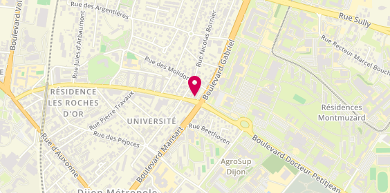 Plan de Pharmacie de l'Université, 95 Boulevard Mansart, 21000 Dijon