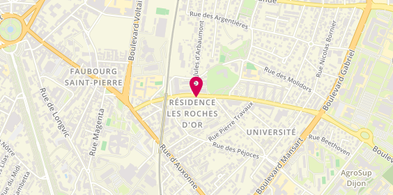 Plan de Pharmacie des Roches d'Or, 18 Boulevard de l'Universite, 21000 Dijon