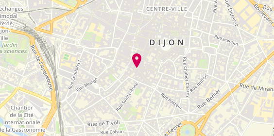 Plan de Pharmacie Centrale, Angle Place Jean Mace
1 Rue Berbisey, 21000 Dijon