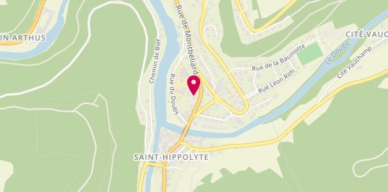 Plan de Pharm Upp, 2 Rue de Montbeliard, 25190 Saint-Hippolyte