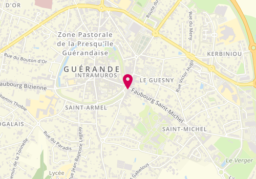 Plan de Pharmacie du Pays Blanc, 1 Place du Marhalle, 44350 Guérande