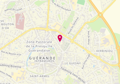 Plan de Pharmacie Drapeau, 21A Boulevard Emile Pourieux, 44350 Guérande