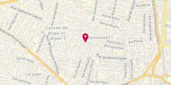 Plan de Pharmacie Montchapet, 41 Rue de Montchapet, 21000 Dijon