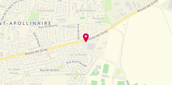 Plan de Pharmacie Ruinet, 1160 Cours de Gray, 21850 Saint-Apollinaire