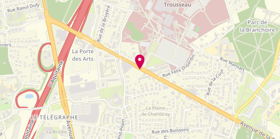 Plan de Pharmacie Jean Baptiste, 64 Avenue de la Republique, 37170 Chambray-lès-Tours