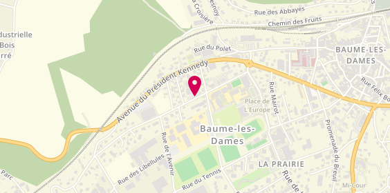 Plan de Mediprix, 12 Ter Rue Ernest Nicolas, 25110 Baume-les-Dames