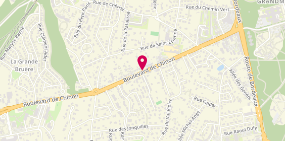 Plan de Pharmacie de l'Alouette, 57 Boulevard de Chinon, 37300 Joué-lès-Tours