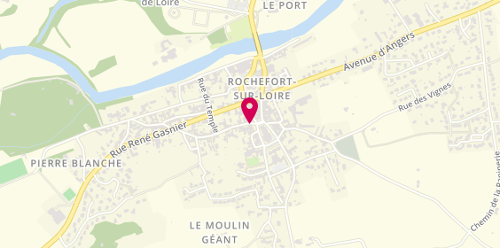 Plan de Pharmacie Loire et Coteaux, 14 Place Sainte Croix, 49190 Rochefort-sur-Loire