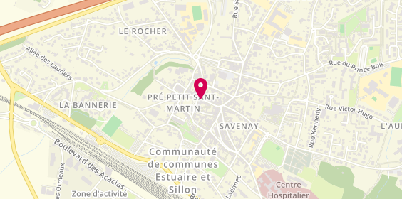 Plan de Pharmacie Centrale, 21 Rue de l'Église, 44260 Savenay