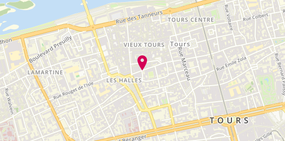 Plan de Pharmacie Charlemagne, 103 Rue des Halles, 37000 Tours