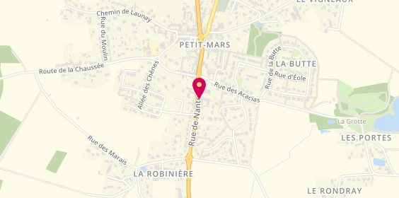 Plan de La Pharmacie de Petit Mars, 35 Rue de Nantes, 44390 Petit-Mars