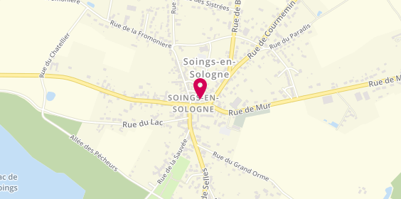 Plan de Pharmacie Trestard, 3 Rue de Blois, 41230 Soings-en-Sologne