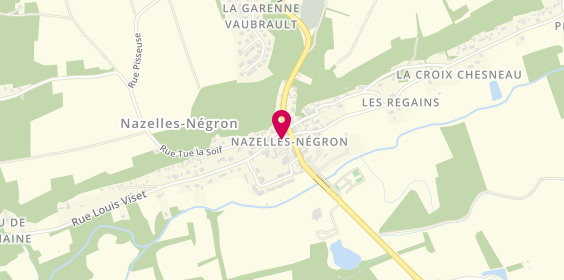 Plan de Pharmacie du Bourg, 5 Rue Louis Viset, 37530 Nazelles-Négron