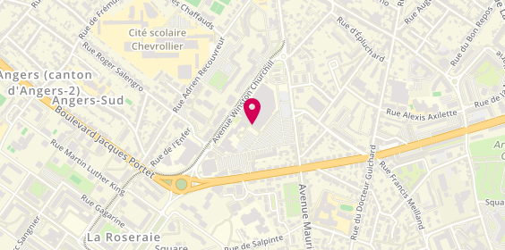 Plan de Pharmacie de l'Esplanade, Centre Commercial 
Place du Chapeau de Gendarme, 49000 Angers