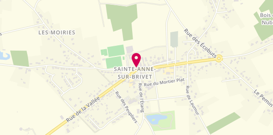 Plan de Pharmacie de Sainte Anne Sur Brivet, 2 Place de l'Église, 44160 Sainte-Anne-sur-Brivet