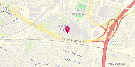 Plan de Grande Pharmacie Espace Anjou, Centre Commercial 
75 Avenue Montaigne, 49000 Angers