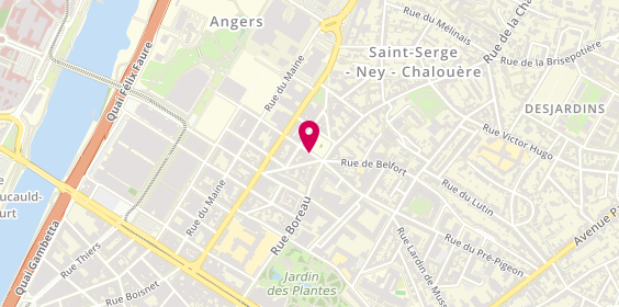 Plan de Pharmacie de la Place Ney, 18 Rue de Villemorge, 49100 Angers