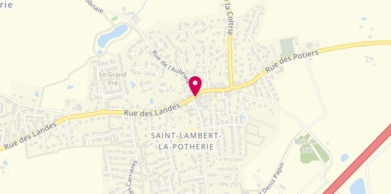 Plan de Pharmacie des Landes, 2 Place de l'Église, 49070 Saint-Lambert-la-Potherie