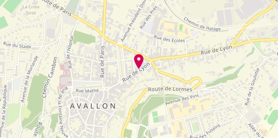 Plan de Para et Pharmacie Avallonnaise, 21 Rue de Lyon, 89200 Avallon